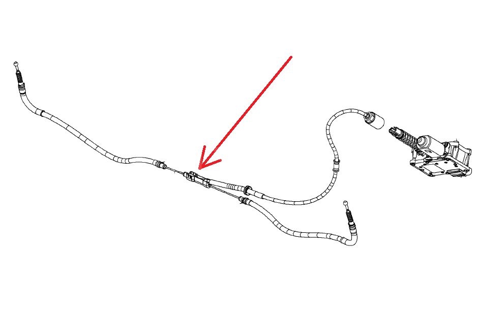 Linka hamulca ręcznego Opel ASTRA J (IV)(elektryczna)
